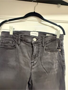 Women’s Frame Denim Le Garçon Dark Grey Jeans - Stretch Skinny- never worn